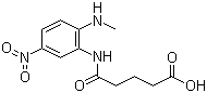 Glutaric acid-2-methylamino-5-nitromonoanilide molecular structure (CAS 91644-13-2)