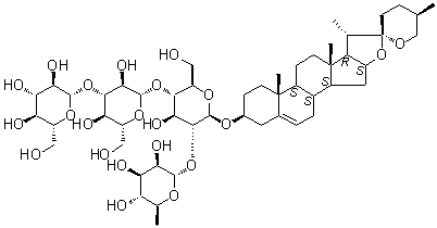 Zingiberensis Newsaponin molecular structure (CAS 91653-50-8)