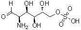 结构式 CAS# 91674-26-9, D-葡糖胺-6-硫酸酯