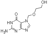 2-Amino-1,7-dihydro-7-[(2-hydroxyethoxy)methyl]-6H-purin-6-one molecular structure (CAS 91702-61-3)