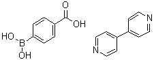 structure of CAS# 917814-66-5, 4-Boronobenzoic acid compd. with 4,4'-bipyridine (1:1)