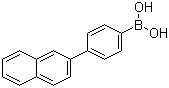 结构式 CAS# 918655-03-5, 4-(2-萘基)苯硼酸