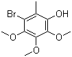 结构式 CAS# 918799-14-1, 3-溴-4,5,6-三甲氧基-2-甲基苯酚
