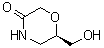 structure of CAS# 919286-65-0, (R)-6-(Hydroxymethyl)morpholin-3-one;(6R)-6-(Hydroxymethyl)-3-morpholinone