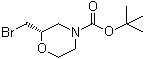 (2S)-2-(Bromomethyl)-4-morpholinecarboxylic acid 1,1-dimethylethyl ester molecular structure (CAS 919286-71-8)