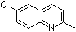 6-Chloro-2-methylquinoline molecular structure (CAS 92-46-6)