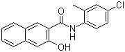 structure of CAS# 92-76-2, 4'-Chloro-3-hydroxy-2'-methyl-2-naphthanilide;Naphthol AS-TR; Azoic Coupling Component 8