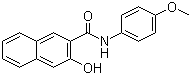 3-羟基-4'-甲氧基-2-萘甲酰苯胺分子结构 (CAS 92-79-5)