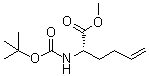 (S)-2-[(tert-Butoxycarbonyl)amino]hex-5-enoic acid methyl ester molecular structure (CAS 92136-57-7)