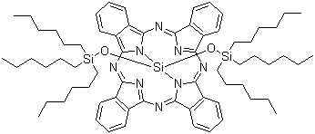 结构式 CAS# 92396-89-9, 酞菁双(三己基硅氧基)硅烷