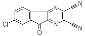 structure of CAS# 924296-39-9, 7-Chloro-9-oxo-9H-indeno[1,2-b]pyrazine-2,3-dicarbonitrile;HBX 41108