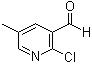 2-Chloro-5-methylpyridine-3-carbaldehyde molecular structure (CAS 92444-99-0)