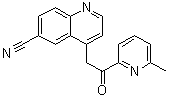 4-[2-(6-Methyl-2-pyridinyl)-2-oxoethyl]-6-quinolinecarbonitrile molecular structure (CAS 924898-11-3)