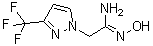 [C(Z)]-N-Hydroxy-3-(trifluoromethyl)-1H-pyrazole-1-ethanimidamide molecular structure (CAS 925252-82-0)