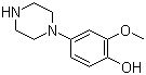 structure of CAS# 925889-93-6, 2-Methoxy-4-(piperazin-1-yl)phenol