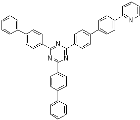 structure of CAS# 927898-49-5, 2,4-Bis(biphenyl-4-yl)-6-[4'-(2-pyridyl)biphenyl-4-yl]-1,3,5-triazine;2,4-Bis([1,1'-biphenyl]-4-yl)-6-[4'-(2-pyridinyl)[1,1'-biphenyl]-4-yl]-1,3,5-triazine