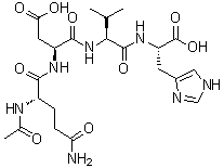 N2-Acetyl-L-glutaminyl-L-alpha-aspartyl-L-valyl-L-histidine molecular structure (CAS 928006-50-2)