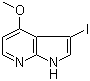 structure of CAS# 928653-75-2, 3-Iodo-4-methoxy-1H-pyrrolo[2,3-b]pyridine;3-Iodo-4-methoxy-7-azaindole