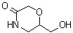 结构式 CAS# 929019-95-4, 6-(羟甲基)-3-吗啉酮