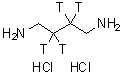1,4-Butane-2,2,3,3-t<sub>4</sub>-diamine dihydrochloride molecular structure (CAS 92915-83-8)
