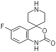 结构式 CAS# 92926-32-4, 6-氟螺[4H-3,1-苯并恶嗪-4,4'-哌啶]-2(1H)-酮