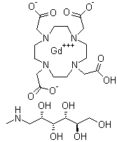 structure of CAS# 92943-93-6, Gadoterate meglumine;Dotarem; Gadolinium-DOTA meglumine; Gd-DOTA meglumine; Magnescope; P 449