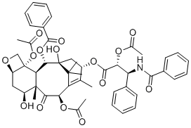 2'-乙酰基紫杉醇分子结构 (CAS 92950-40-8)