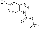 5-Bromo-1H-pyrazolo[3,4-c]pyridine-1-carboxylic acid 1,1-dimethylethyl ester molecular structure (CAS 929617-41-4)
