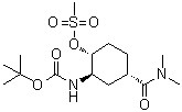 结构式 CAS# 929693-31-2, (1R,2R,4S)-2-[(叔丁氧羰基)氨基]-4-[(二甲基氨基)羰基]环己基甲烷磺酸酯