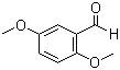 structure of CAS# 93-02-7, 2,5-Dimethoxybenzaldehyde;2,5-Dimethoxy-benzaldehyde