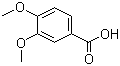 structure of CAS# 93-07-2, 3,4-Dimethoxybenzoic acid ;Veratric acid