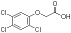 2,4,5-Trichlorophenoxyacetic acid molecular structure (CAS 93-76-5)