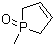 2,5-Dihydro-1-methyl-1H-phosphole 1-oxide  molecular structure (CAS 930-38-1)
