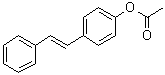 structure of CAS# 93022-30-1, 4-(2-Phenylethenyl)phenol 1-acetate;4-Stilbenol acetate