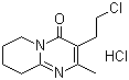 3-(2-Chloroethyl)-2-methyl-6,7,8,9-tetrahydro-4H-pyrido[1,2-a]pyrimidin-4-one hydrochloride molecular structure (CAS 93076-03-0)
