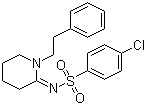 结构式 CAS# 93100-99-3, 4-氯-N-[1-(2-苯基乙基)-2-亚哌啶基]苯磺酰胺