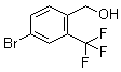4-Bromo-2-(trifluoromethyl)benzenemethanol molecular structure (CAS 932390-36-8)