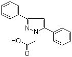 (3,5-Diphenyl-1H-pyrazol-1-yl)acetic acid molecular structure (CAS 93323-67-2)