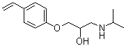 1-(4-Ethenylphenoxy)-3-[(1-methylethyl)amino]-2-propanol molecular structure (CAS 933468-54-3)