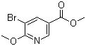 结构式 CAS# 93349-99-6, 5-溴-6-甲氧基烟酸甲酯