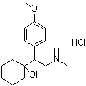 结构式 CAS# 93413-90-2, 1-[1-(4-甲氧基苯基)-2-(甲基氨基)乙基]环己醇盐酸盐