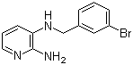 2-Amino-3-(3-bromobenzylamino)pyridine molecular structure (CAS 934537-52-7)