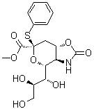 (3aR,4R,6R,7aS)-六氢-2-氧代-6-(苯硫基)-4-[(1R,2R)-1,2,3-三羟基丙基]-4H-吡喃并[3,4-d]恶唑-6-羧酸甲酯分子结构 (CAS 934591-79-4)