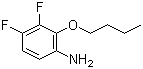 结构式 CAS# 935251-05-1, 2-丁氧基-3,4-二氟苯胺