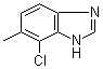 结构式 CAS# 935873-40-8, 7-氯-6-甲基-1H-苯并咪唑