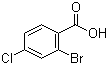 2-溴-4-氯苯甲酸分子结构 (CAS 936-08-3)