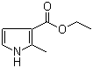结构式 CAS# 936-12-9, 2-甲基吡咯-3-甲酸乙酯