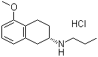 structure of CAS# 93601-86-6, (S)-1,2,3,4-Tetrahydro-5-methoxy-N-propyl-2-naphthalenamine hydrochloride
