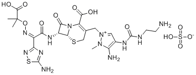 Ceftolozane sulfate molecular structure (CAS 936111-69-2)