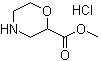 2-Morpholinecarboxylic acid methyl ester hydrochloride (1:1) molecular structure (CAS 937063-34-8)